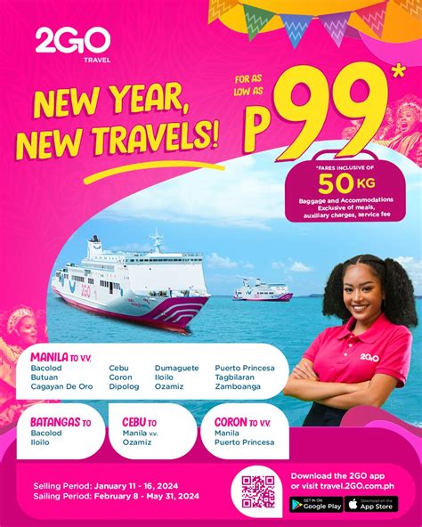 2go travel promo ticket 2024|2Go Travel’s Sale for 2024: Travel the Philippines for Only P99!.